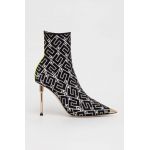 Elisabetta Franchi botine femei, culoarea negru, cu toc cui, SA43L36E2