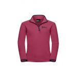 Jack Wolfskin bluza copii TAUNUS culoarea roz, neted