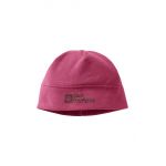 Jack Wolfskin caciula copii REAL STUFF BEANIE culoarea roz, din tesatura neteda