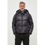 Armani Exchange geaca de puf barbati, culoarea negru, de iarna
