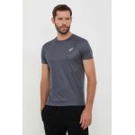 Asics tricou de alergare Core culoarea gri, neted