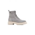 Geox cizme de piele D IRIDEA C femei, culoarea gri, cu toc plat, izolare usoara, D16HRC 00023 C9371