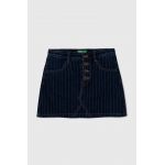 United Colors of Benetton fusta denim pentru copii mini, drept