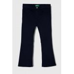 United Colors of Benetton pantaloni copii culoarea albastru marin, neted