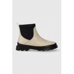 Camper cizme Brutus femei, culoarea bej, cu toc plat, K400698.002
