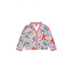 Kenzo Kids cardigan din bumbac pentru copii culoarea gri
