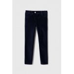 United Colors of Benetton pantaloni copii culoarea albastru marin, neted
