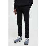 Iceberg pantaloni de trening din bumbac culoarea negru, cu imprimeu