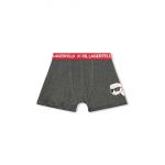 Karl Lagerfeld boxeri copii 2-pack culoarea gri