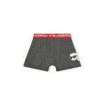 Karl Lagerfeld boxeri copii 2-pack culoarea gri