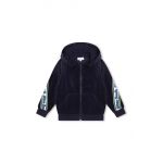 Marc Jacobs bluza copii culoarea albastru marin, cu glugă, cu imprimeu