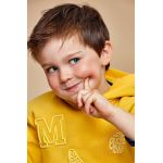 Mayoral bluza copii culoarea galben, cu glugă, cu imprimeu