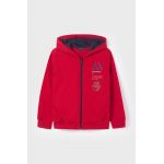 Mayoral bluza copii culoarea rosu, cu glugă, cu imprimeu