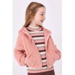 Mayoral bluza copii culoarea roz, cu glugă, neted