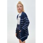 Mayoral cardigan cu amestec de lână pentru copii culoarea albastru marin, light