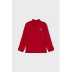 Mayoral longsleeve copii culoarea rosu, cu turtleneck