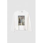 Mayoral longsleeve din bumbac pentru copii culoarea gri