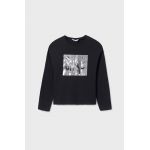 Mayoral longsleeve din bumbac pentru copii culoarea negru