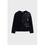 Mayoral longsleeve din bumbac pentru copii culoarea negru