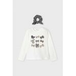 Mayoral longsleeve din bumbac pentru copii culoarea negru