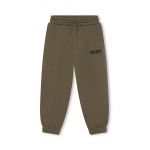 Kenzo Kids pantaloni de trening pentru copii culoarea verde, neted