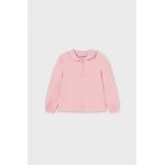 Mayoral longsleeve bebelusi culoarea roz, cu guler