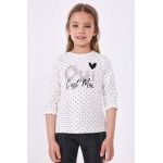 Mayoral longsleeve din bumbac pentru copii culoarea bej