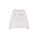 Michael Kors longsleeve copii culoarea alb, cu imprimeu