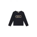 Michael Kors longsleeve copii culoarea albastru marin, cu imprimeu