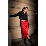 Answear Lab fusta culoarea rosu, midi, creion