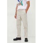 Armani Exchange pantaloni barbati, culoarea gri, drept