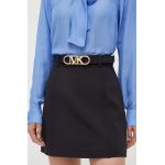 MICHAEL Michael Kors fusta culoarea negru, mini, drept