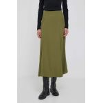 United Colors of Benetton fusta culoarea verde, maxi, evazati