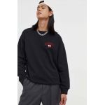 Iceberg hanorac de bumbac barbati, culoarea negru, cu imprimeu