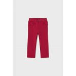 Mayoral pantaloni bebe culoarea rosu, neted