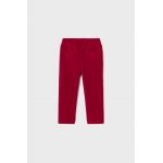 Mayoral pantaloni din catifea pentru copii culoarea rosu, neted