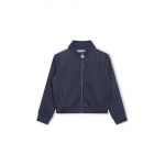 Michael Kors bluza copii culoarea albastru marin, modelator