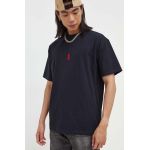 Quiksilver tricou din bumbac culoarea negru, cu imprimeu
