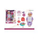 Bebelus 35 cm functie pipi si papucei 12 sunete Engros