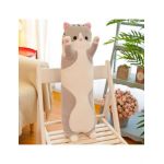 En-gros Pisi Bebe Adorabil din plus, 90cm, Gri