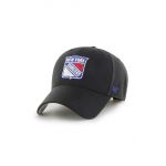 47brand șapcă de baseball din bumbac NHL New York Rangers culoarea negru, cu imprimeu  H-MVP13WBV-BKB