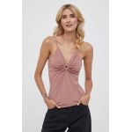 Sisley top femei, culoarea maro