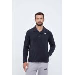 The North Face bluza barbati, culoarea negru, cu imprimeu