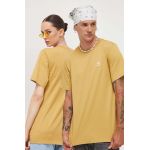 Converse tricou din bumbac culoarea maro, neted