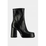 Jonak cizme de piele BEN CUIR VIEILLI femei, culoarea negru, cu toc drept, 3500036