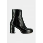 Jonak cizme de piele VORIS CUIR BRILLANT femei, culoarea negru, cu toc drept, 3300088