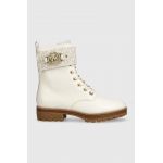 MICHAEL Michael Kors cizme de piele Rory femei, culoarea bej, cu toc plat, 40F3ROFE1L