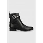 MICHAEL Michael Kors cizme de piele Rory femei, culoarea negru, cu toc plat, 40F2ROFE8L