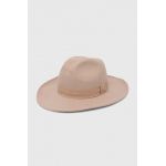 Sisley palarie de lana culoarea roz, de lana