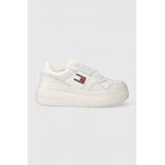 Tommy Jeans sneakers TJW RETRO BASKET FLATFORM culoarea alb, EN0EN02536